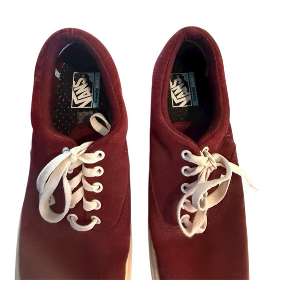 Vans ComfyCush Era Burgundy Red Canvas Low Top Sneakers Men’s 10.5 Women’s 12 EU - Picture 4 of 10